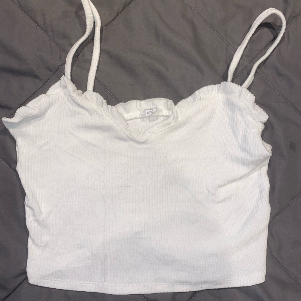 Cute white tank top